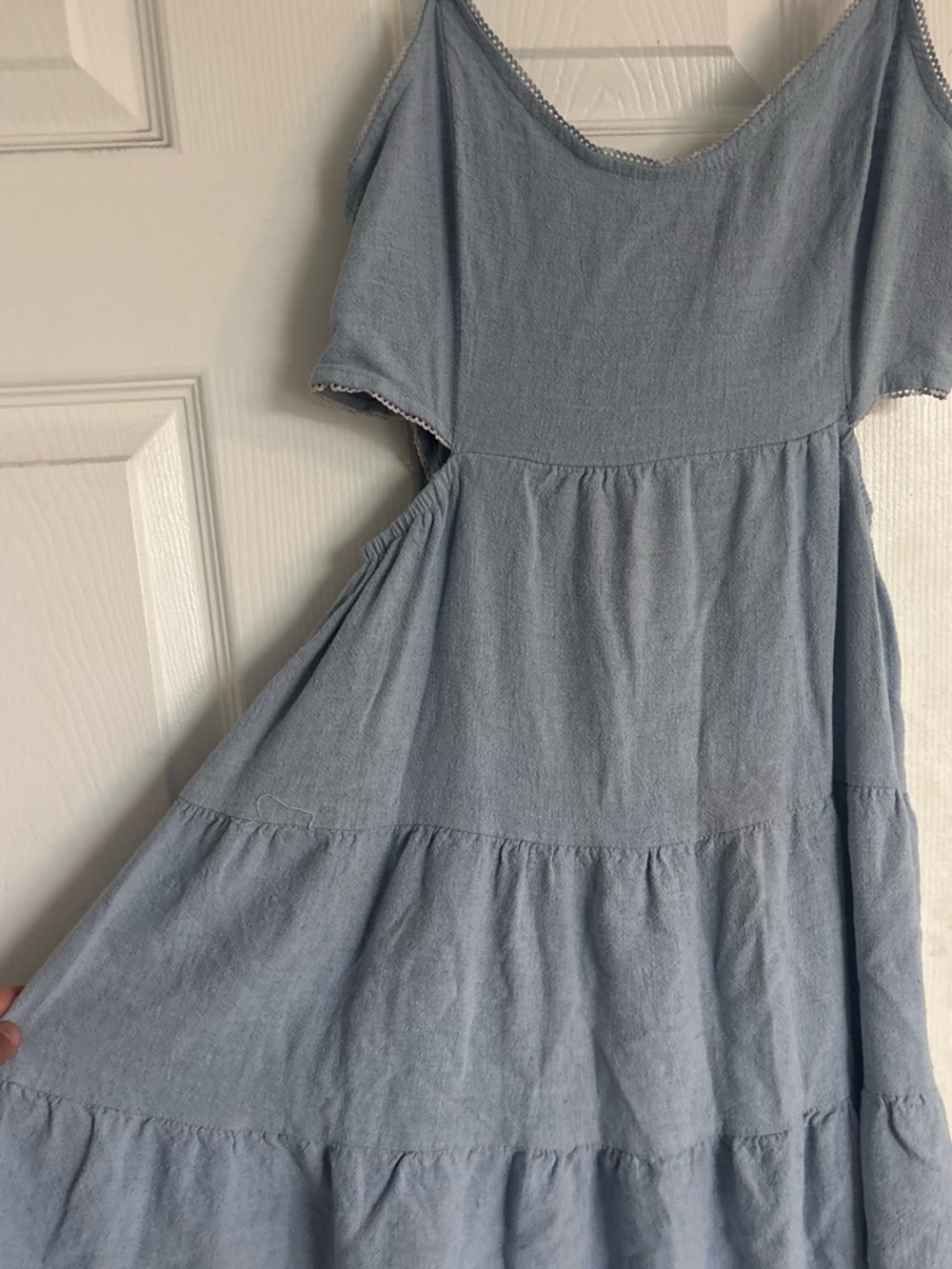 Altar'd State Light Blue Tiered Girls' Sundress